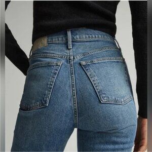 Everlane 'The Original Cheeky' high rise, medium-dark wash jeans, 27